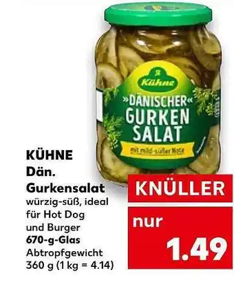 Kaufland Kühne Dänischer Gurkensalat Angebot