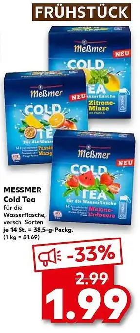 Kaufland Messmer Cold Tea Angebot