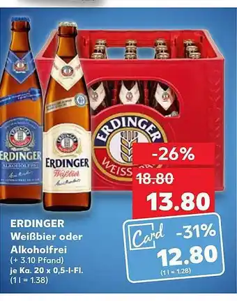 Kaufland Erdinger Wießbier Oder Alkoholfrei Angebot