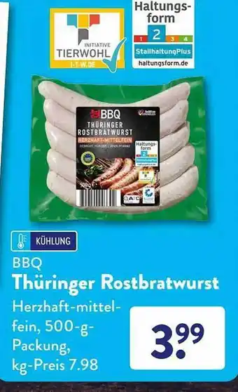 Aldi Süd Bbq Thüringer Rostbratwurst Angebot