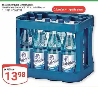 Globus Elisabethen Quelle Mineralwasser Angebot