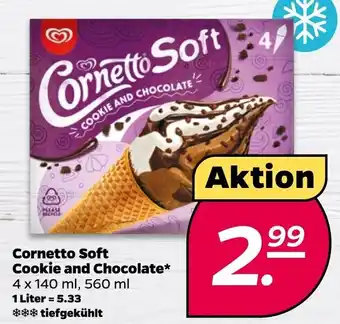 NETTO Langnese Cornetto Soft Cookie & Chocolate 560ml Angebot