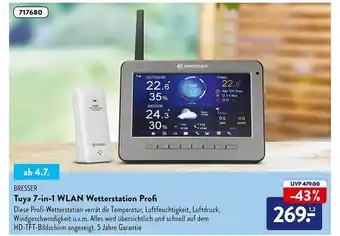 Aldi Süd Bresser Tuya 7-in-1 Wlan Wetterstation Profi Angebot