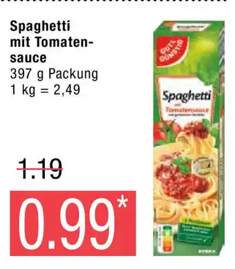 Marktkauf Spaghetti mit Tomatensauce 397g Angebot