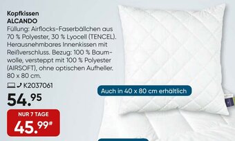 Galeria Kopfkissen Alcando Angebot