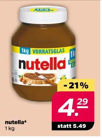 NETTO Nutella 1 kg Angebot