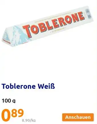 Action Toblerone Weiß 100 g Angebot