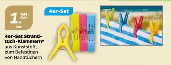 NETTO 4er-Set Strandtuch-Klammern* Angebot