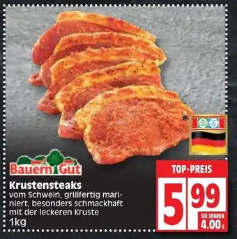 Edeka Bauern Gut Krustensteaks 1kg Angebot