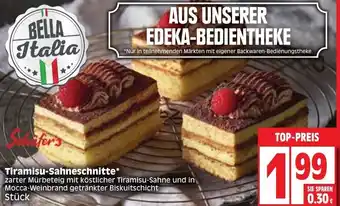 Edeka Schäfer's Tiramisu Sahneschnitte Angebot