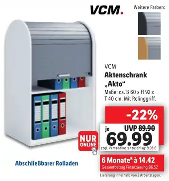 Lidl VCM Aktenschrank ,,Akto" Angebot