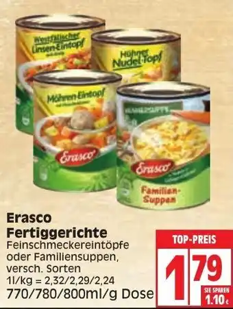 Edeka Erasco Fertiggerichte 770/780/800ml/g Dose Angebot