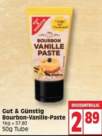 Edeka Gut & Günstig Bourbon Vanille Paste 50g Tube Angebot