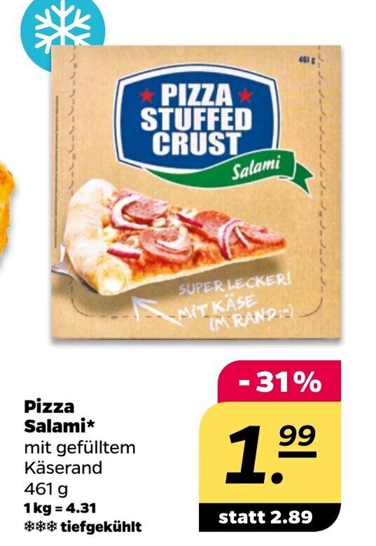 Pizza Salami 461 g Angebot bei NETTO