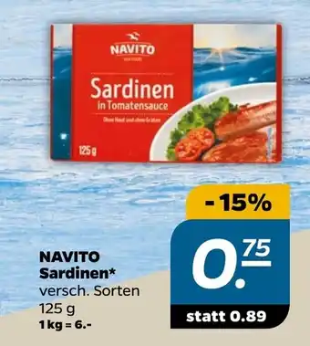 NETTO Navito Sardinen 125 g Angebot