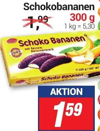 CENTERSHOP Schokobananen 300 g Angebot