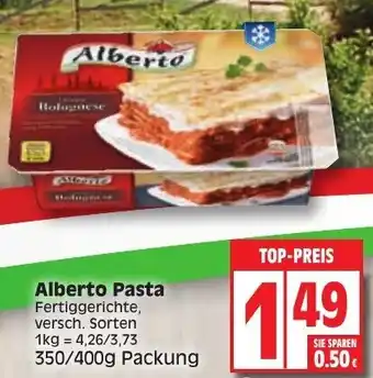 Edeka Alberto Pasta 350/400g Packung Angebot