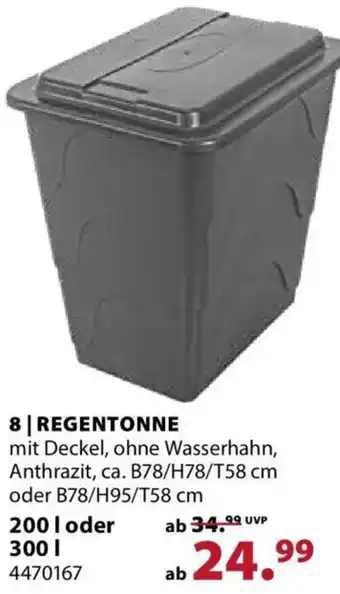 Dehner Regentonne 200 L oder 300 L Angebot
