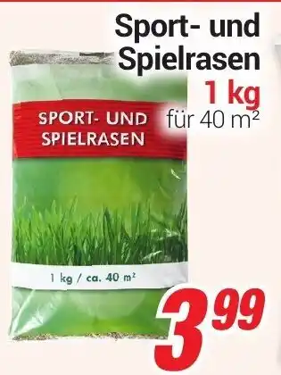 CENTERSHOP Sport und Spielrasen 1 kg Angebot