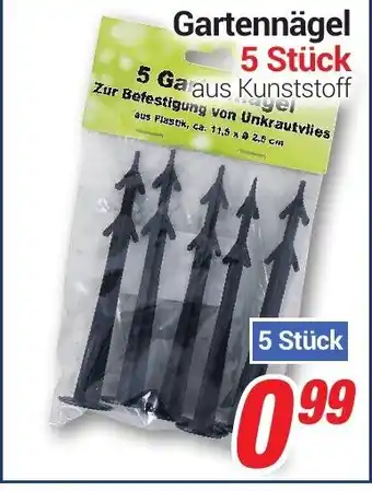 CENTERSHOP Gartennägel 5 Stück Angebot