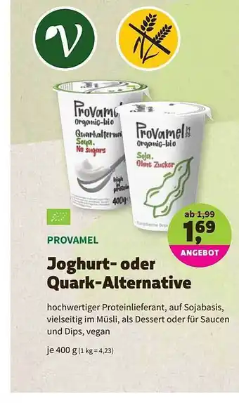 Aleco Biomarkt Provamel Joghurt Oder Quark Alternative Angebot