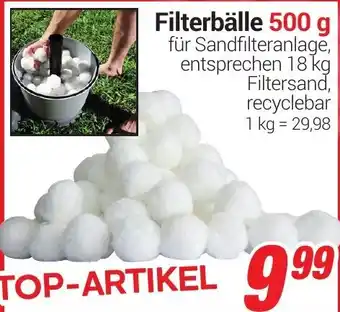 CENTERSHOP Filterbälle 500 g Angebot