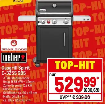 METRO Weber Gasgrill Spirit E-325S GBS Angebot