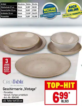 METRO CreaTable Geschirrserie Vintage Angebot