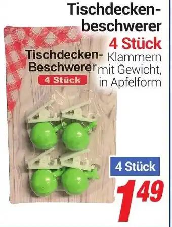 CENTERSHOP Tischdeckenbeschwerer 4 Stück Angebot
