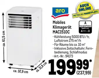 METRO aro Mobiles Klimagerät MAC1510C Angebot