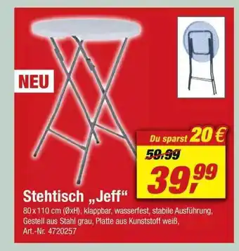 toom Baumarkt Stehtisch „jeff“ Angebot