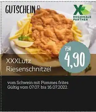 XXXLutz Gutschein Xxxlutz Riesenschnitzel Angebot