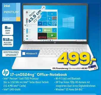 Euronics XXL Hp 17-cn0524ng Office-notebook Angebot