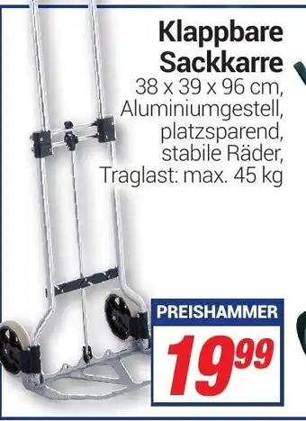 CENTERSHOP Klappbare Sackkarre Angebot