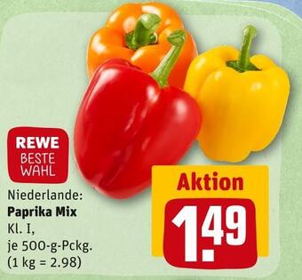 REWE Rewe beste wahl paprika mix Angebot