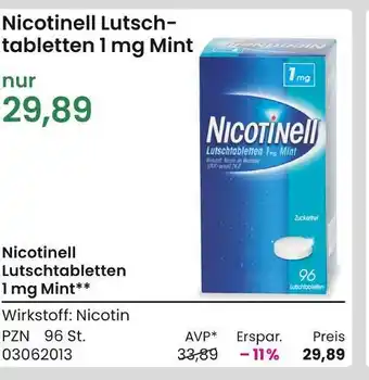 REWE Nicotinell lutschtabletten 1 mg mint Angebot