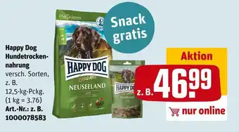 REWE Happy dog hundetrockennahrung Angebot