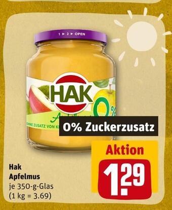 REWE Hak apfelmus Angebot