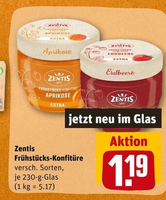 REWE Zentis frühstücks-konfitüre Angebot