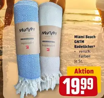 REWE Miami beach gntm badetücher Angebot