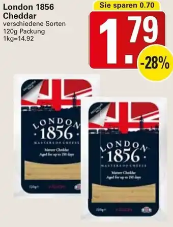 WEZ London 1856 Cheddar 120g Packung Angebot