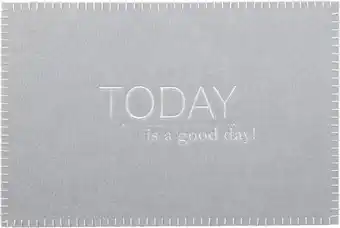 dm drogerie Dekorieren & einrichten platzset filz grau "today is a good day" Angebot