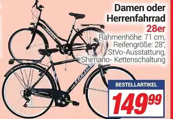 CENTERSHOP Damen oder Herrenfahrrad Angebot