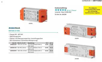 Conrad Basetech Led-travo 12v-dc Angebot