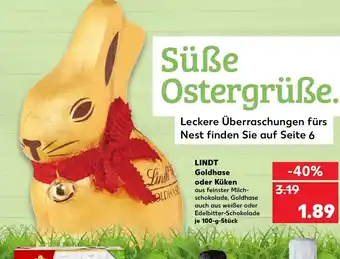 Kaufland Lindt Goldhase oder Küken 100 g Angebot