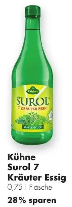 Handelshof Kühne Surol 7 Kräuter Essig 0,75 L Flasche Angebot