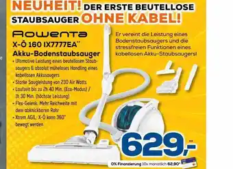 Euronics XXL Rowenta X-ô 160 Ix7777ea Akku-bodenstaubsauger Angebot