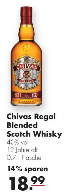 Handelshof Chivas Regal Blended Scotch Whisky 0,7 L Flasche Angebot