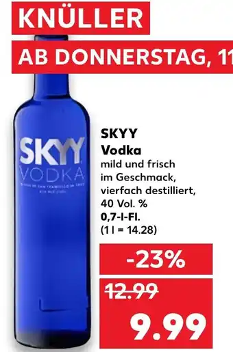 Kaufland Skyy Vodka 0,7 L Angebot