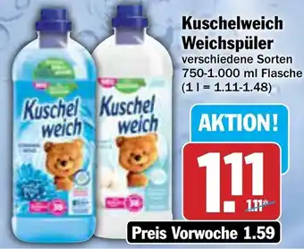 AEZ Kuschelweich Weichspüler 750-1000 ml Flasche Angebot